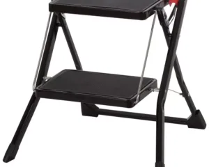 Werner 2 Tread Steel-Framed Stepstool - Black