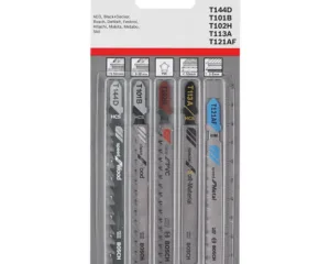 Bosch 5 Piece All Rounder T-Shank Jigsaw Blade Set