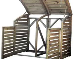 Mercia Pressure Treated Wooden Double Bin Store