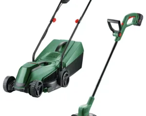 Bosch 32cm Cordless Rotary Lawnmower and Grass Trimmer - 18V