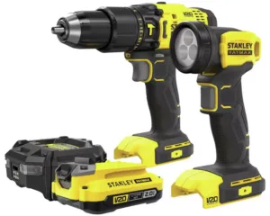 Stanley Fatmax 18V Hammer Drill With Torch Set