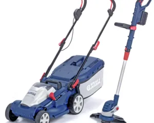 Spear & Jackson Cordless 34cm Lawnmower & 25cm Grass Trimmer