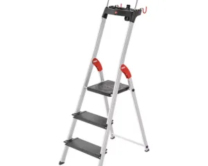 Hailo 3 Tread Aluminium Safety Step Ladder