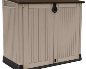 Keter Store It Out Midi 880L Garden Storage Box -Beige/Brown