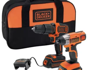 Black + Decker 18V Cordless 1.5AH Twin Pack with2x Batteries